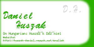 daniel huszak business card